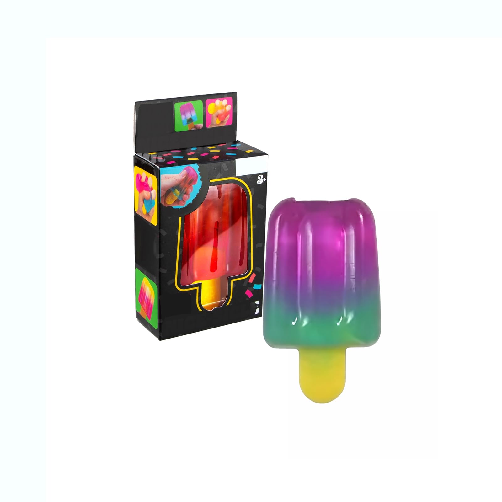 Nee doh Ice Cream Squeeze Squishy,Sensory Stress Relief Toys,Party Favors forAdults,Squishies Slow Rising Fidget Toy Suitable for Anxiety Stress (ice Cream-#01)