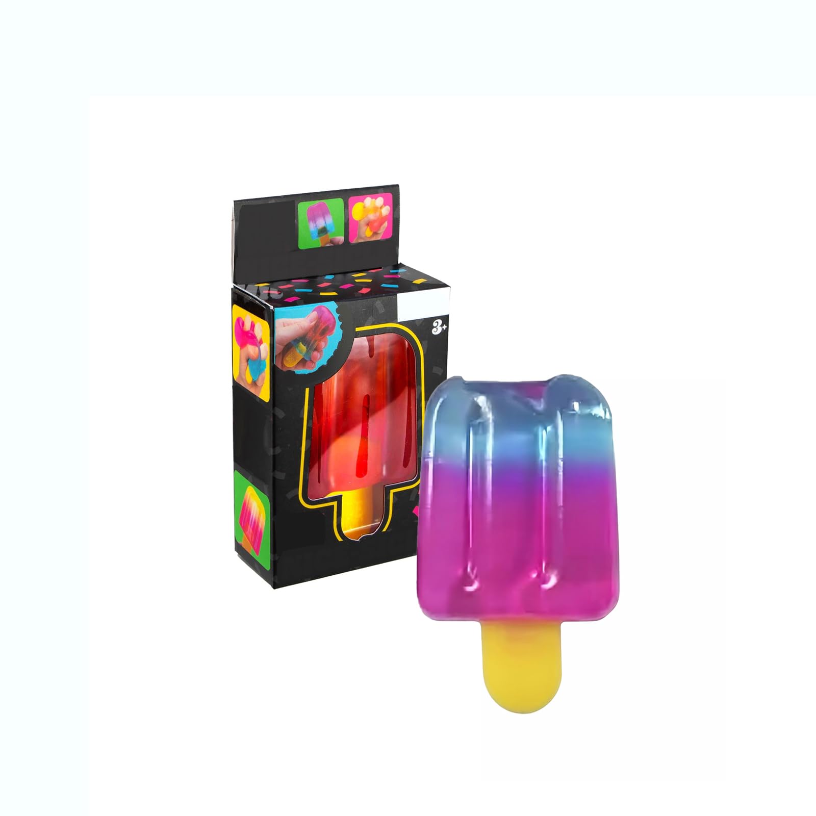 Nee doh Ice Cream Squeeze Squishy,Sensory Stress Relief Toys,Party Favors forAdults,Squishies Slow Rising Fidget Toy Suitable for Anxiety Stress (ice Cream-#01)