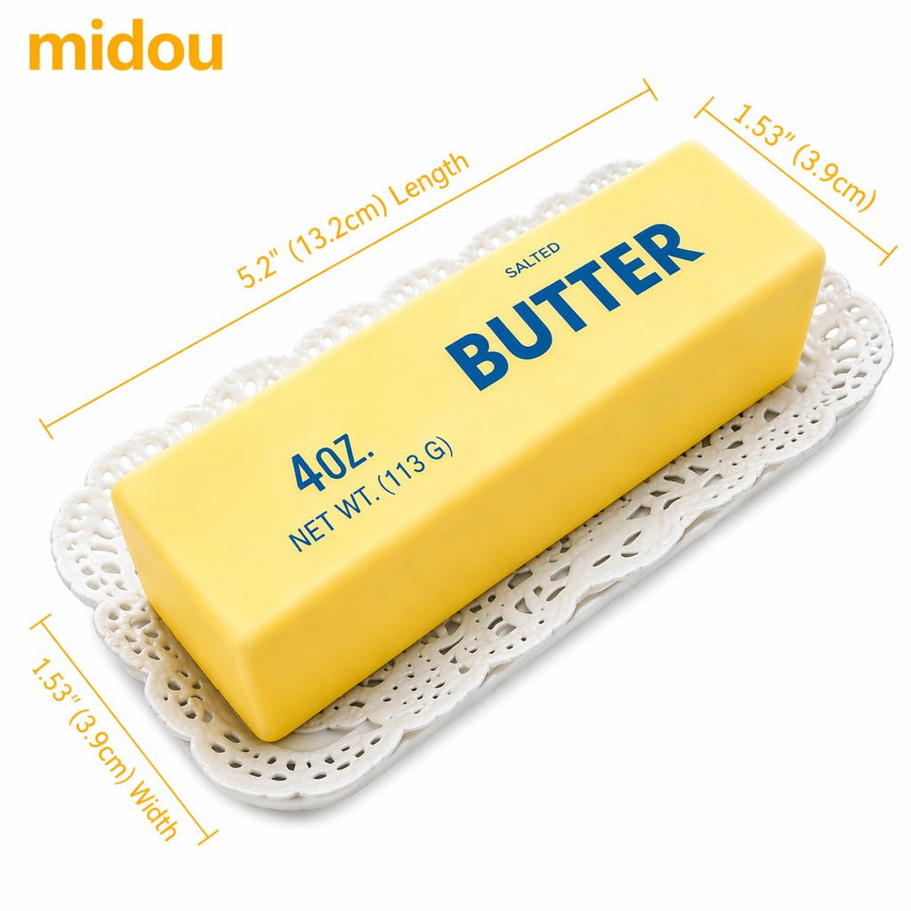 NeeDoh Butter Squishy – Realistic Slow-Rise Butter Stick Midou