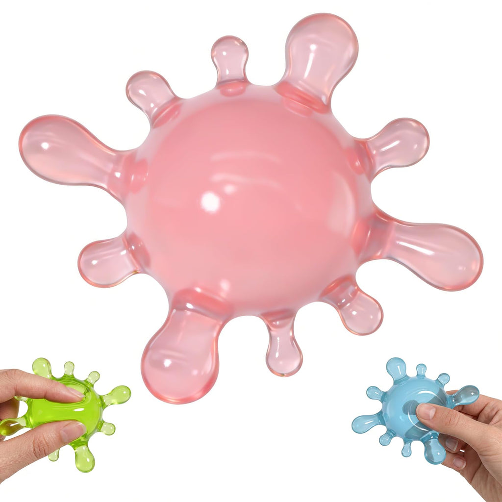 Fidget Toys Stress Balls for Kids,Squishy Stress Splat Toys,Stress Splat Toy,Squishies Anxiety Stress Relief,ADHD Office Mental Health Gifts Prizes Autism Party Favors (Purple)
