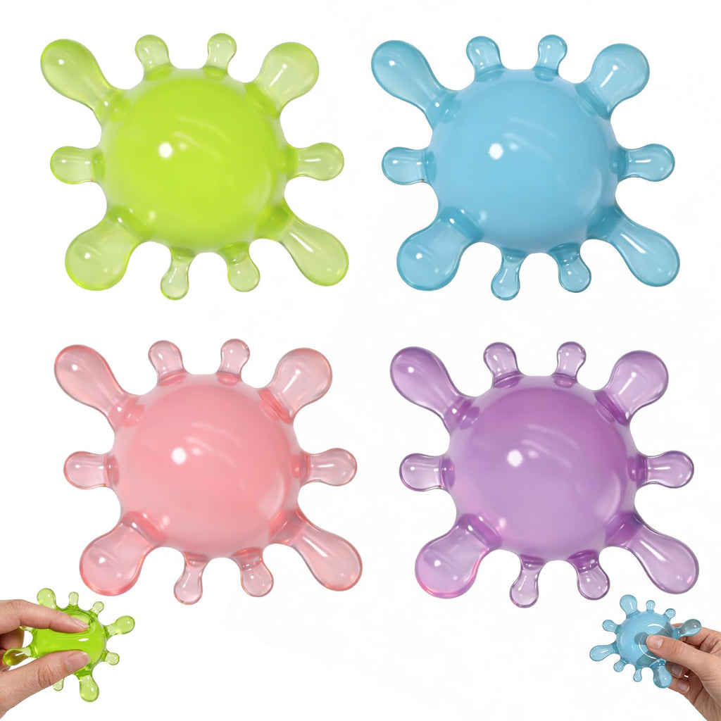 Fidget Toys Stress Balls for Kids,Squishy Stress Splat Toys,Stress Splat Toy,Squishies Anxiety Stress Relief,ADHD Office Mental Health Gifts Prizes Autism Party Favors (Purple)
