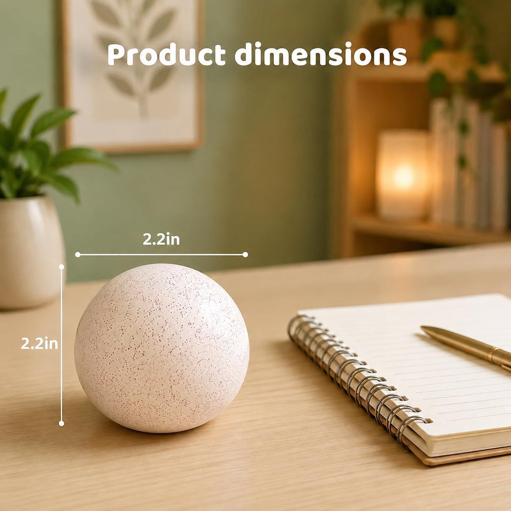 Snowball Stress Relief, Squeeze Fidget Ball for Adults,Slow Rise Portable Desk Ball,Relaxation & Daily Calm Gifts