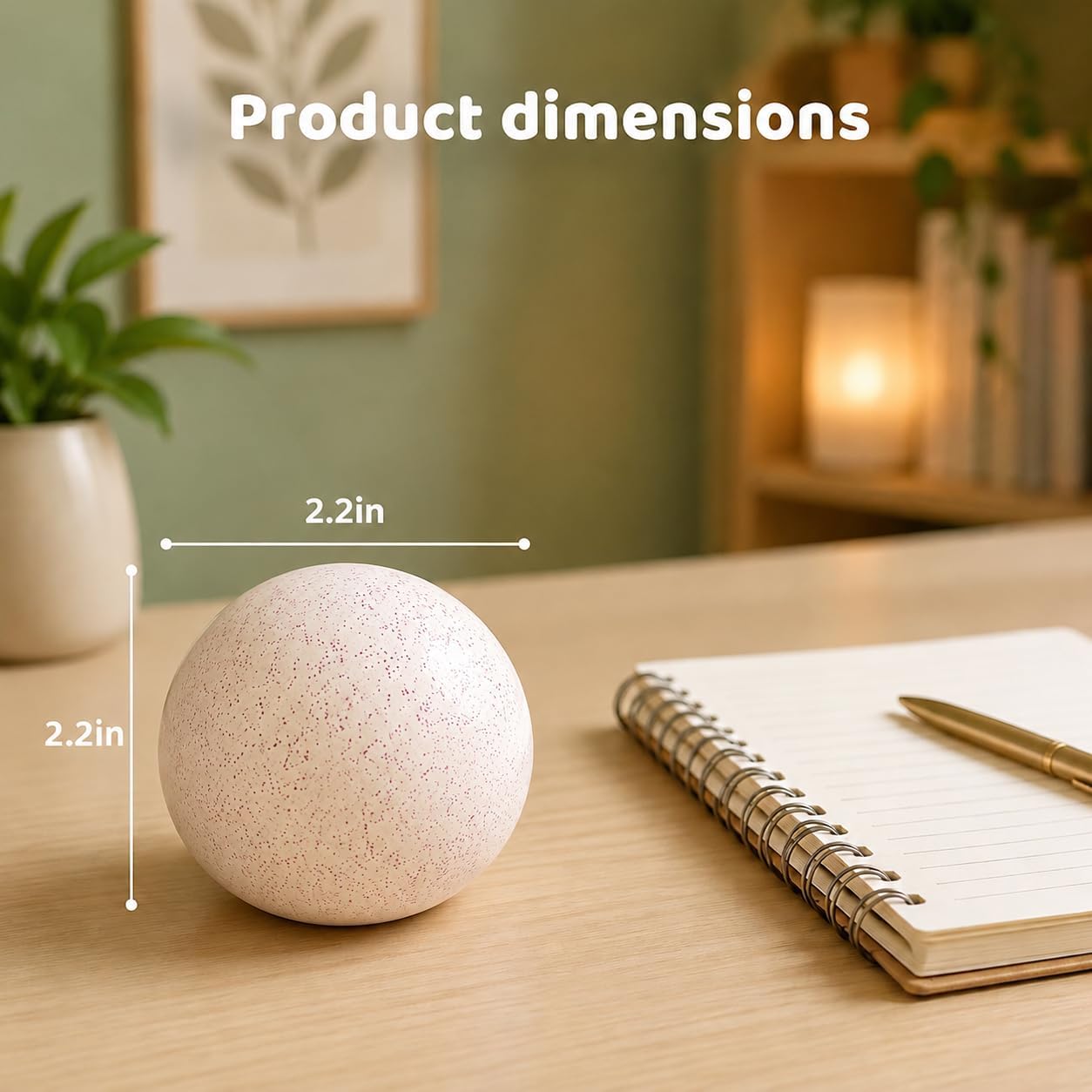 Snowball Stress Relief, Squeeze Fidget Ball for Adults,Slow Rise Portable Desk Ball,Relaxation & Daily Calm Gifts