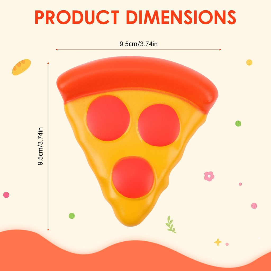 Squishy Ice Cream Squeeze Toys, Cute Pizza Fidget Toys, Cute Food Shaped Fidget Sensory Toys, Soft Anxiety Relief Hand Toys for Adults & Teens, Party Favors, Desk Decor & Relaxation Gifts