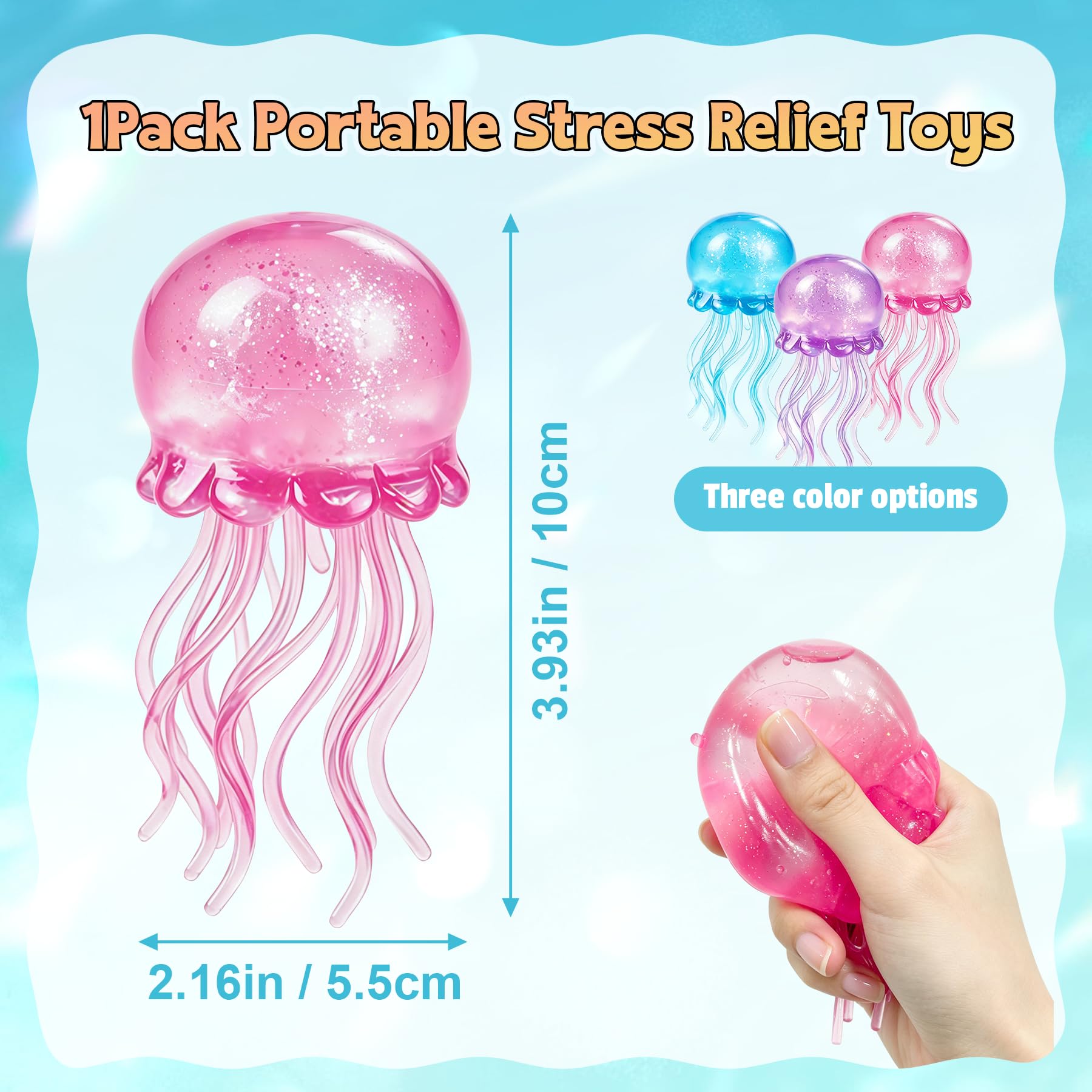 NeeDoh Jellyfish – JellySquish Sparkle Squishy