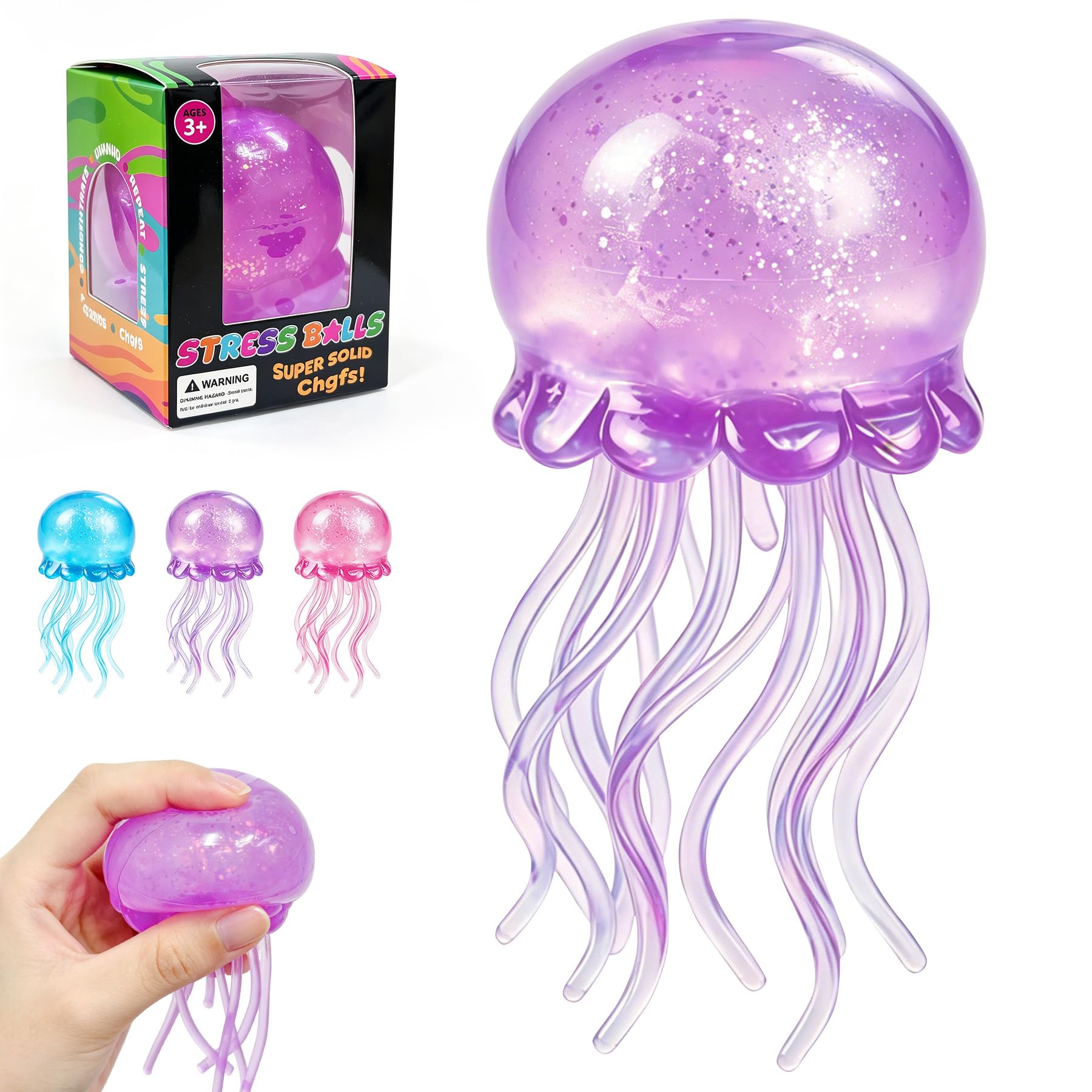 NeeDoh Jellyfish – JellySquish Sparkle Squishy