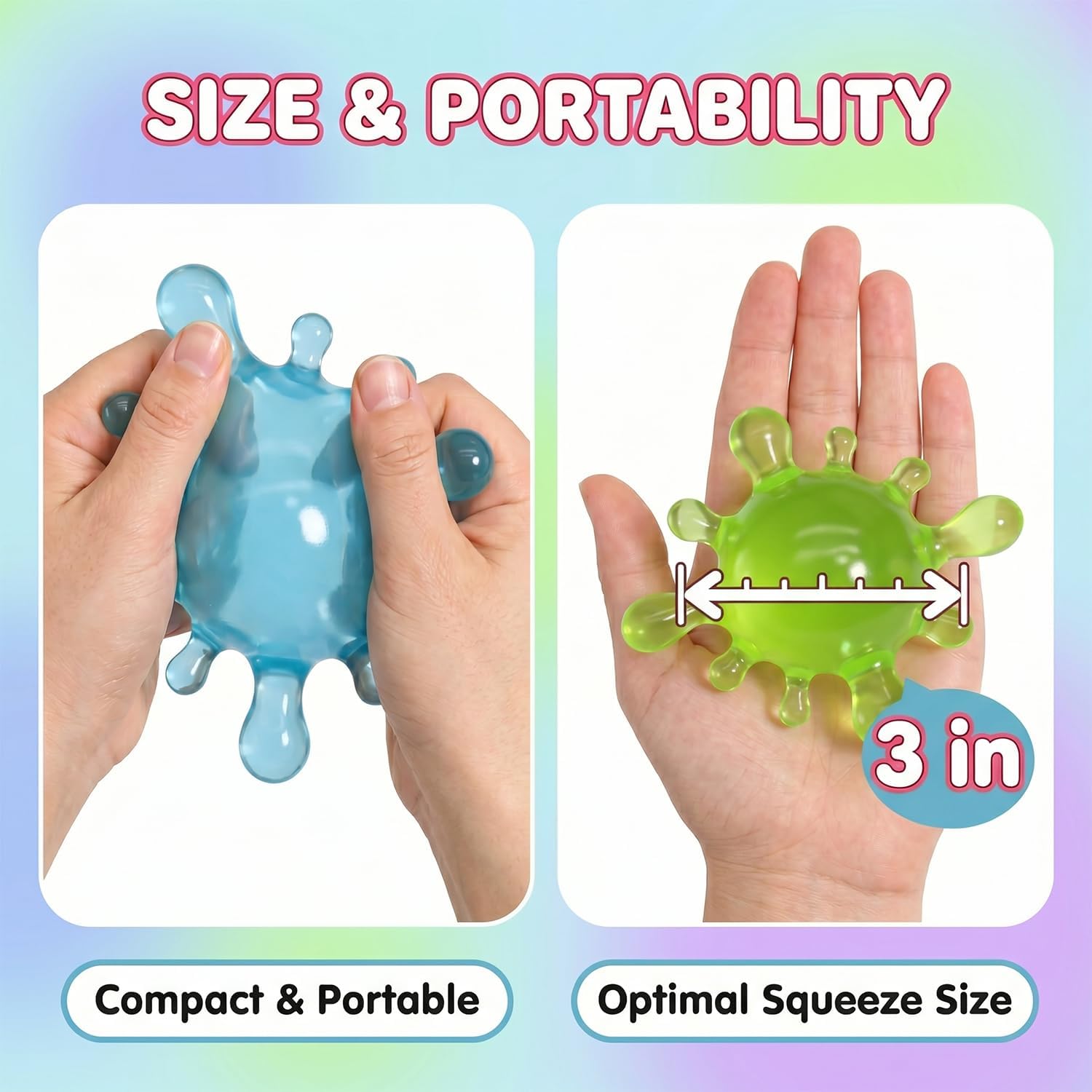 Fidget Toys Stress Balls for Kids,Squishy Stress Splat Toys,Stress Splat Toy,Squishies Anxiety Stress Relief,ADHD Office Mental Health Gifts Prizes Autism Party Favors (Purple)