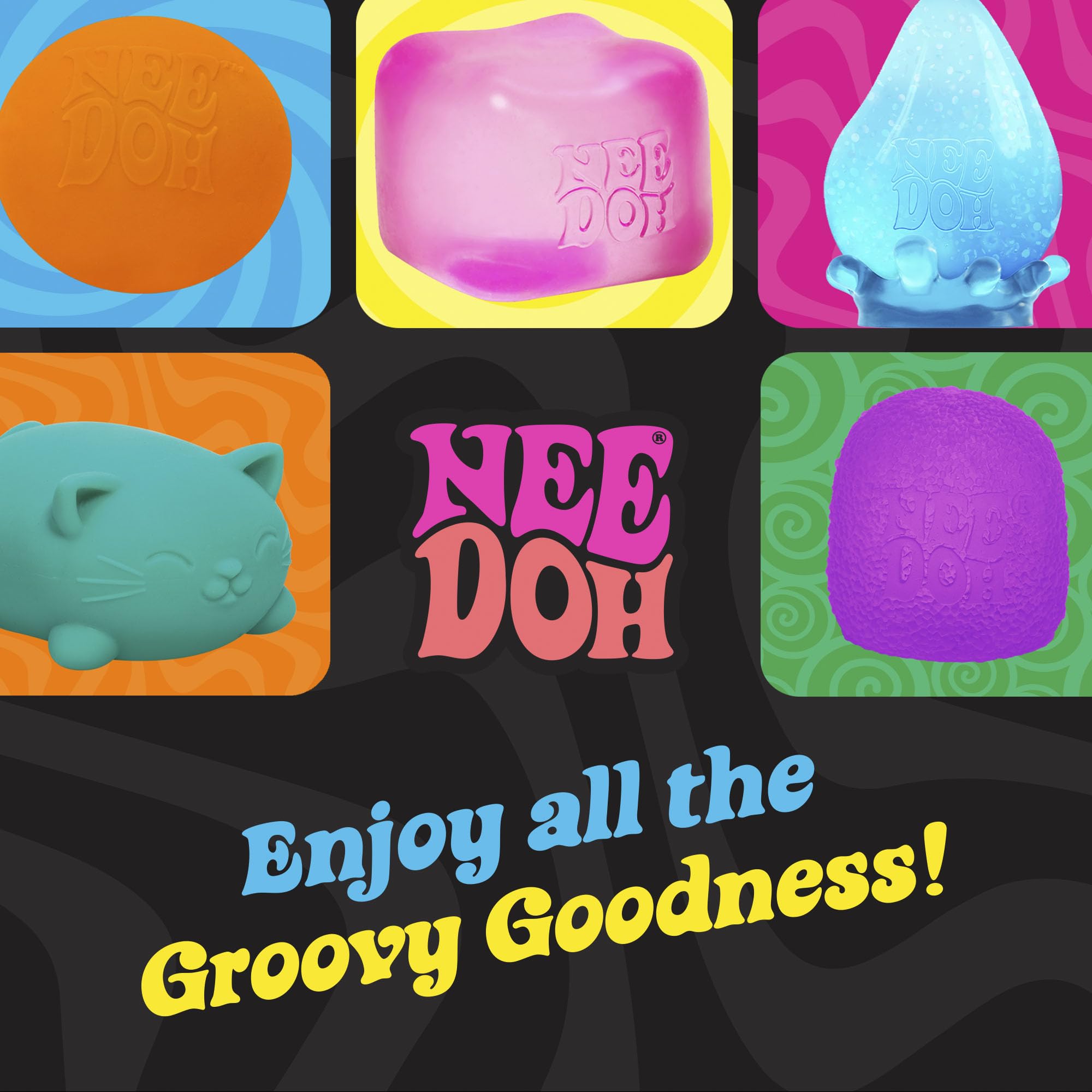 NeeDoh Original – The Groovy Glob Classic Stress Ball