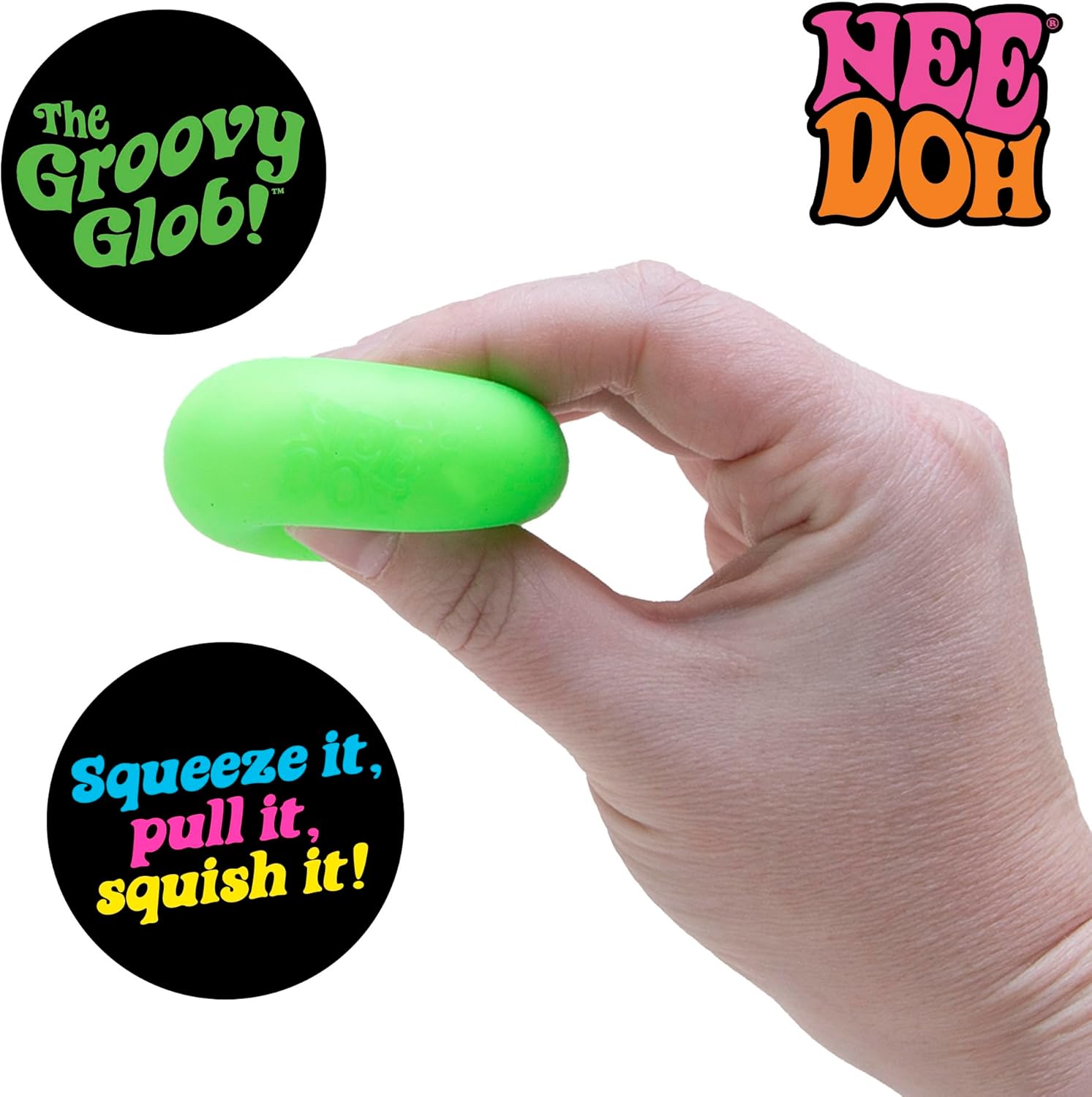 NeeDoh Teenie 10-Pack – 5 Styles Inc. Nice Ice Baby, Original, Swirl, Ripples & Glow