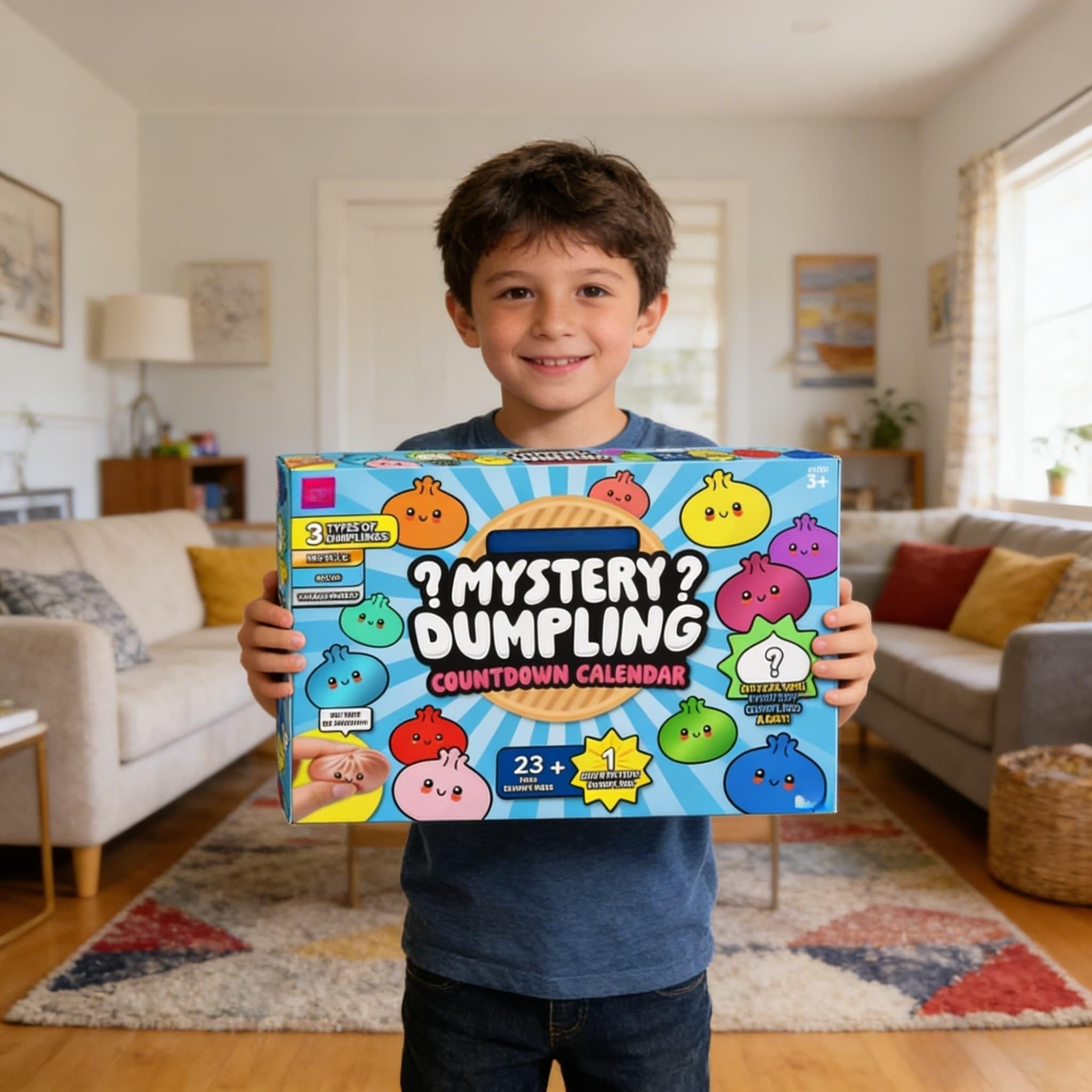 Mystery Dumpling Squishy Advent Calendar – 24 Blind Box Squishies