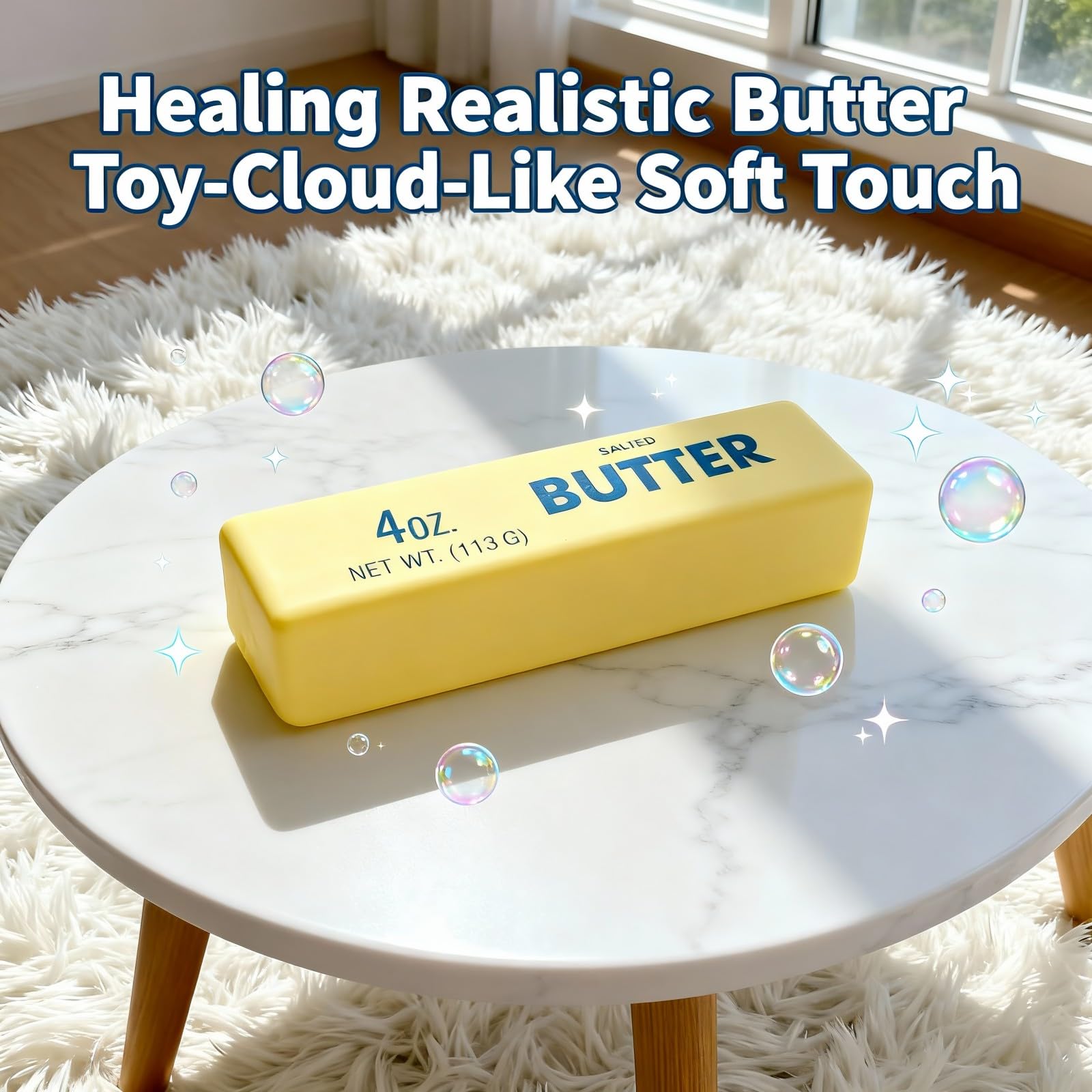 NeeDoh Butter Squishy – Realistic Slow-Rise Butter Stick Midou