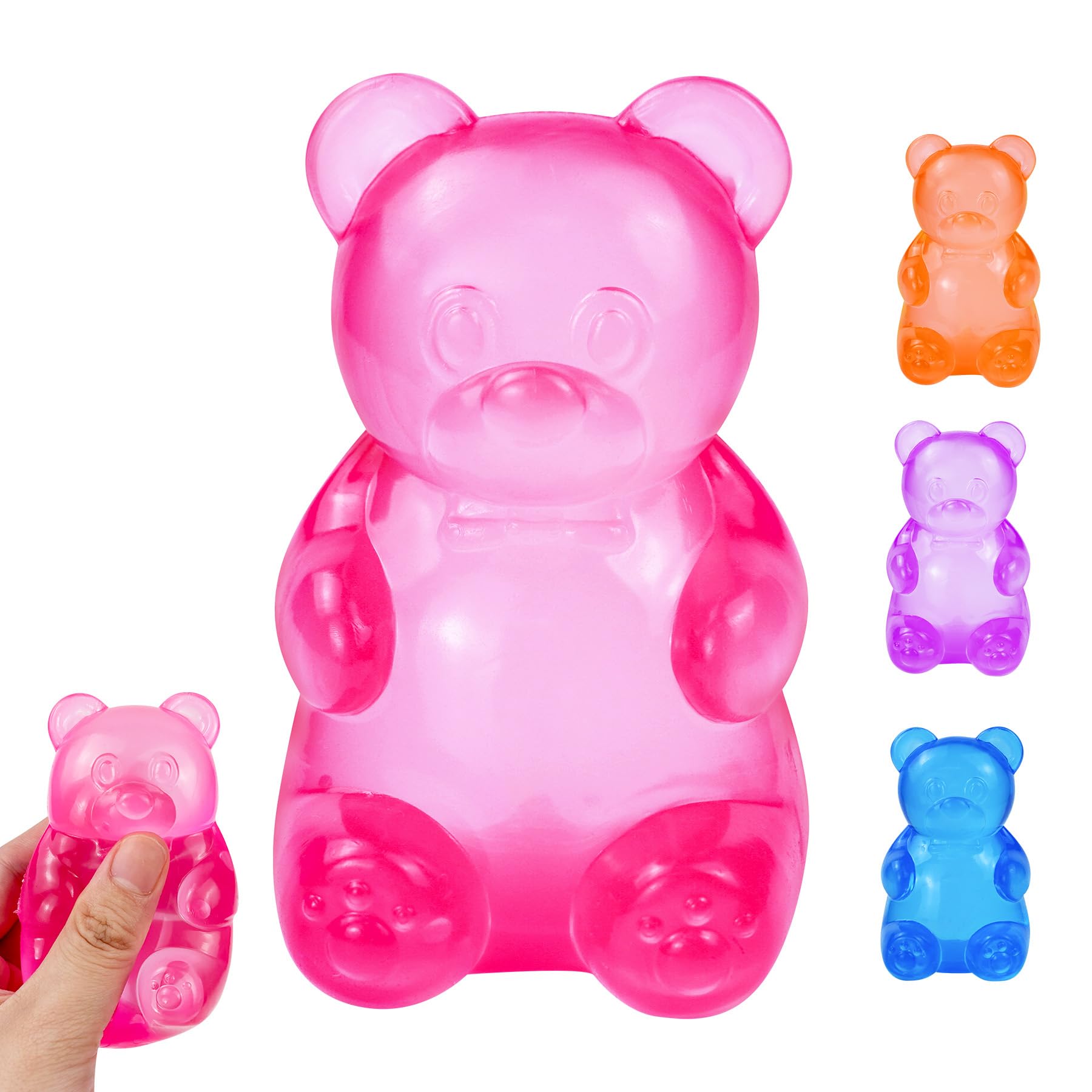 NeeDoh Gummy Bear Taba Squishy – Jelly Bear Squeeze Toy