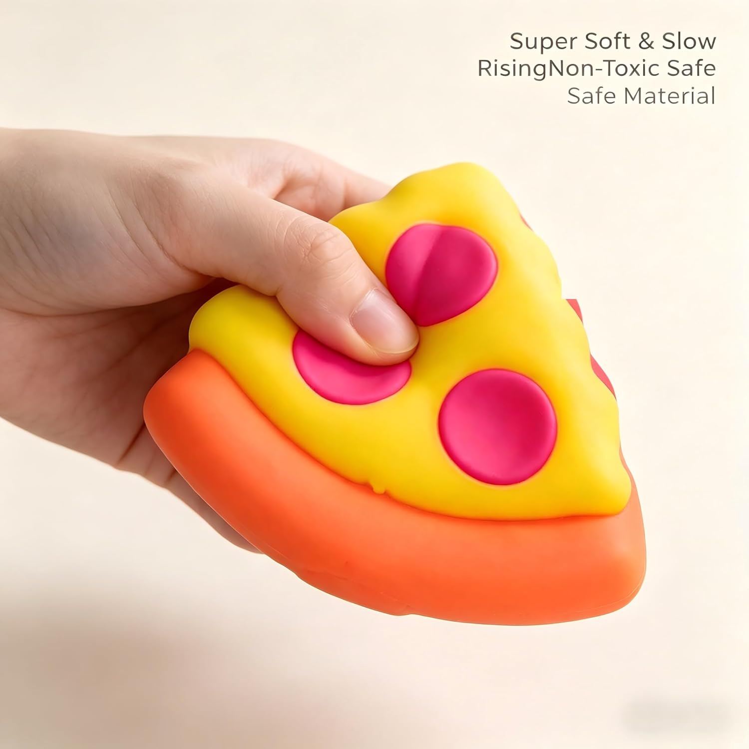 Squishy Ice Cream Squeeze Toys, Cute Pizza Fidget Toys, Cute Food Shaped Fidget Sensory Toys, Soft Anxiety Relief Hand Toys for Adults & Teens, Party Favors, Desk Decor & Relaxation Gifts