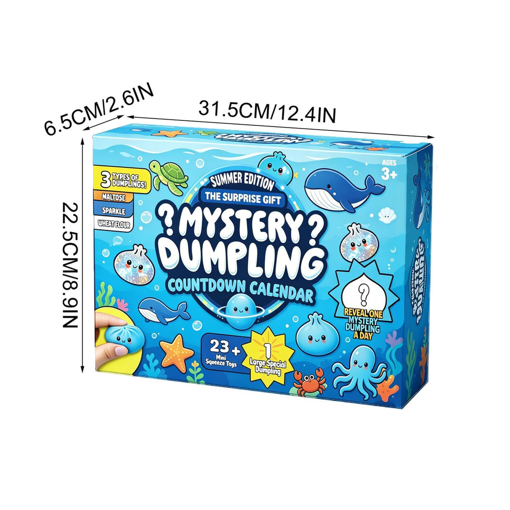 Mystery Dumpling Squishy Advent Calendar – 24 Blind Box Squishies