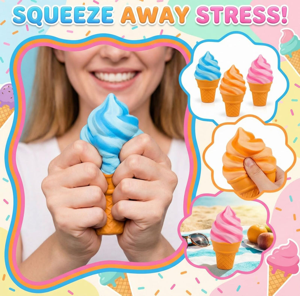 NeeDoh Ice Cream Squishy – Nice Cream Cone