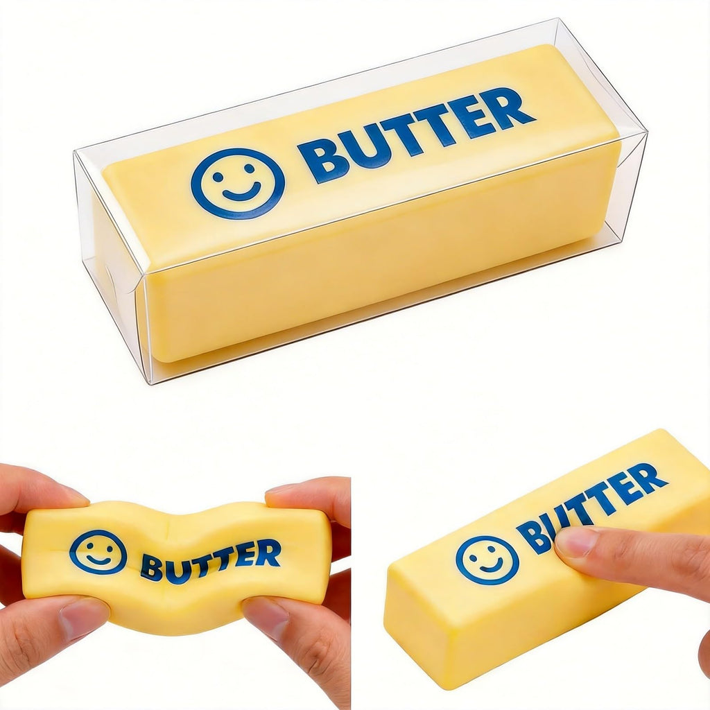 NeeDoh Butter Squishy – Realistic Slow-Rise Butter Stick Midou