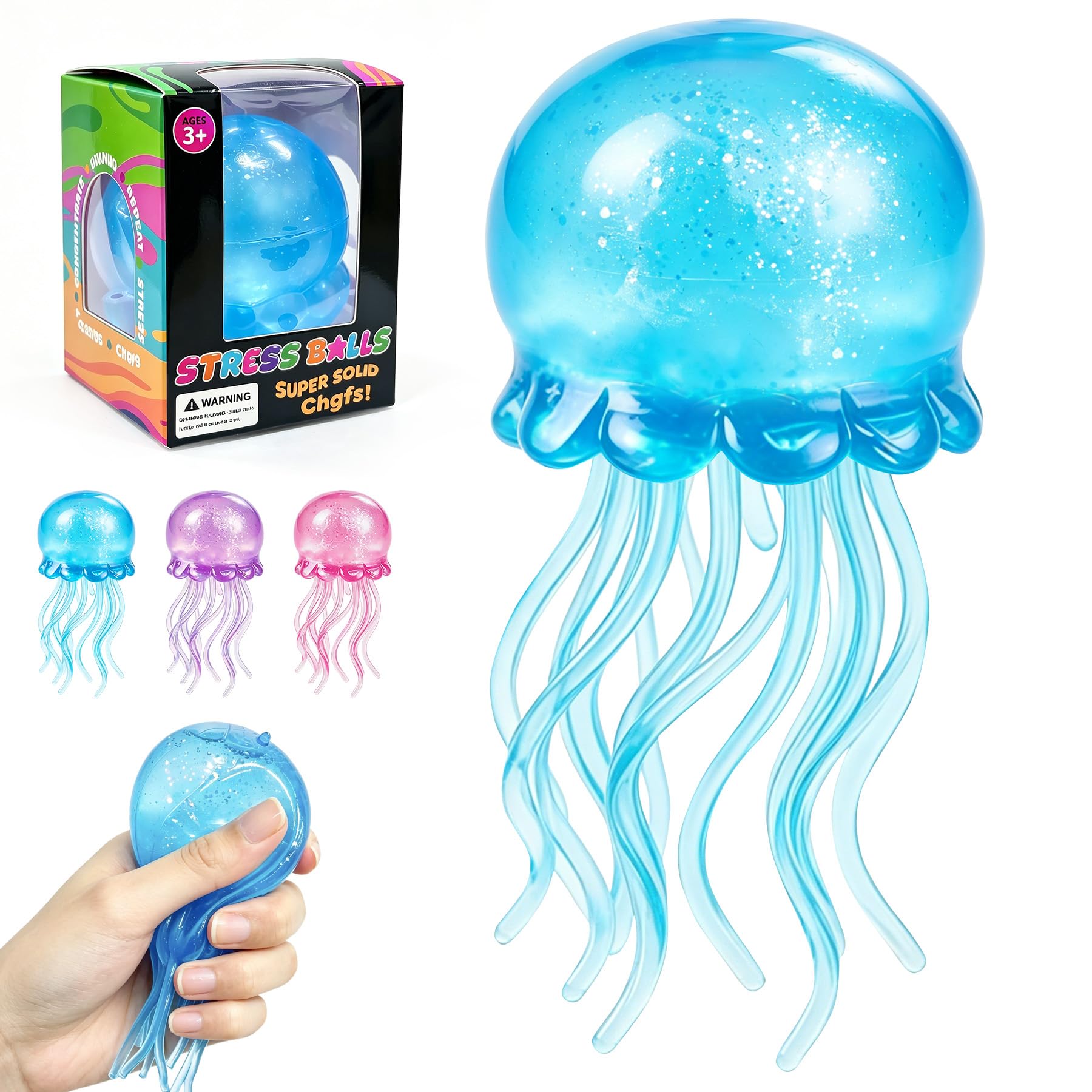 NeeDoh Jellyfish – JellySquish Sparkle Squishy
