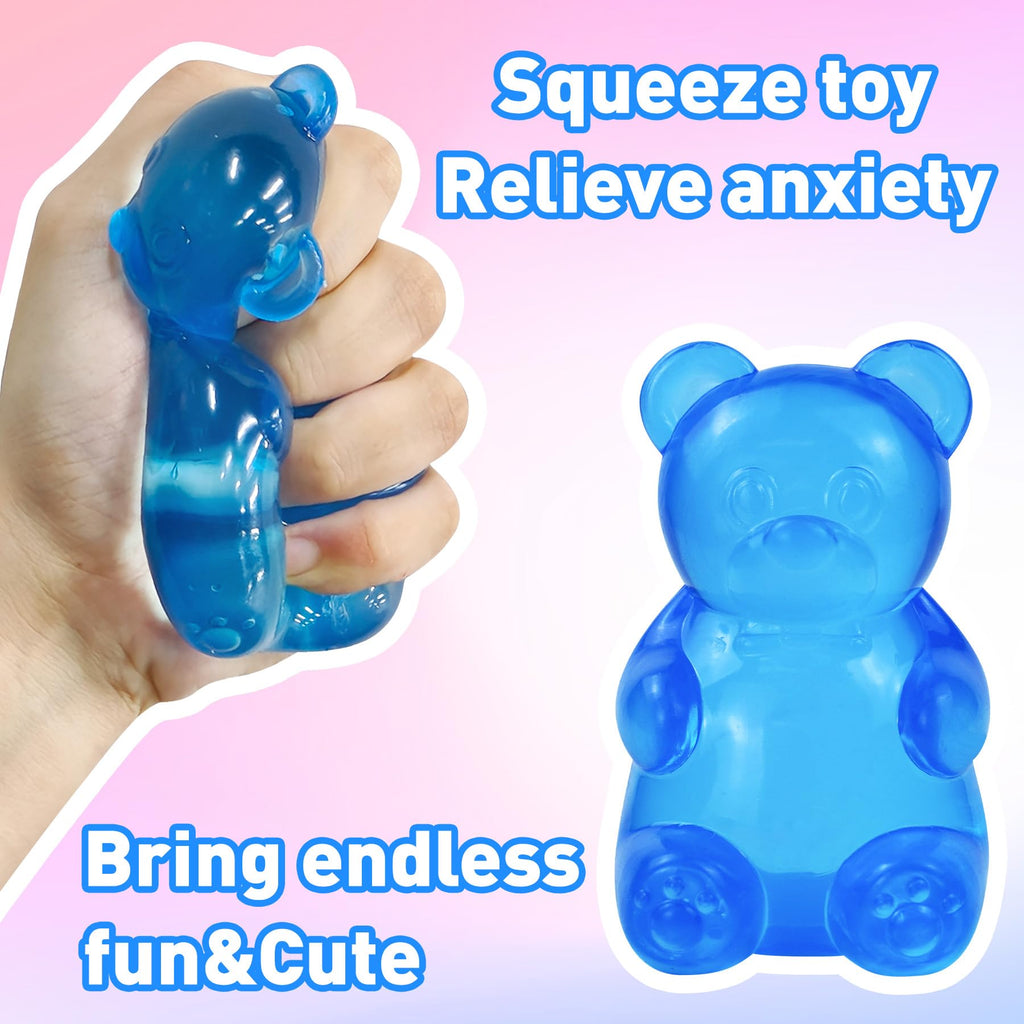 NeeDoh Gummy Bear Taba Squishy – Jelly Bear Squeeze Toy