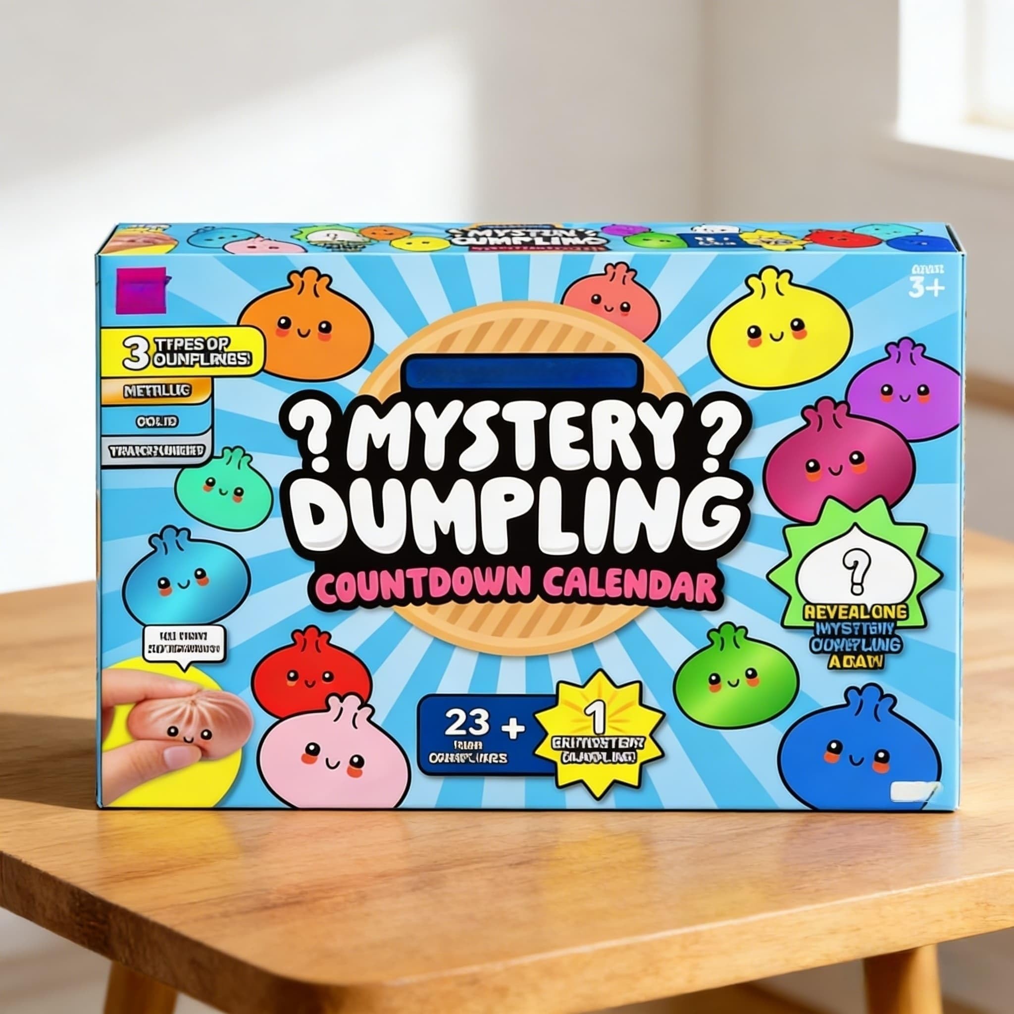 Mystery Dumpling Squishy Advent Calendar – 24 Blind Box Squishies