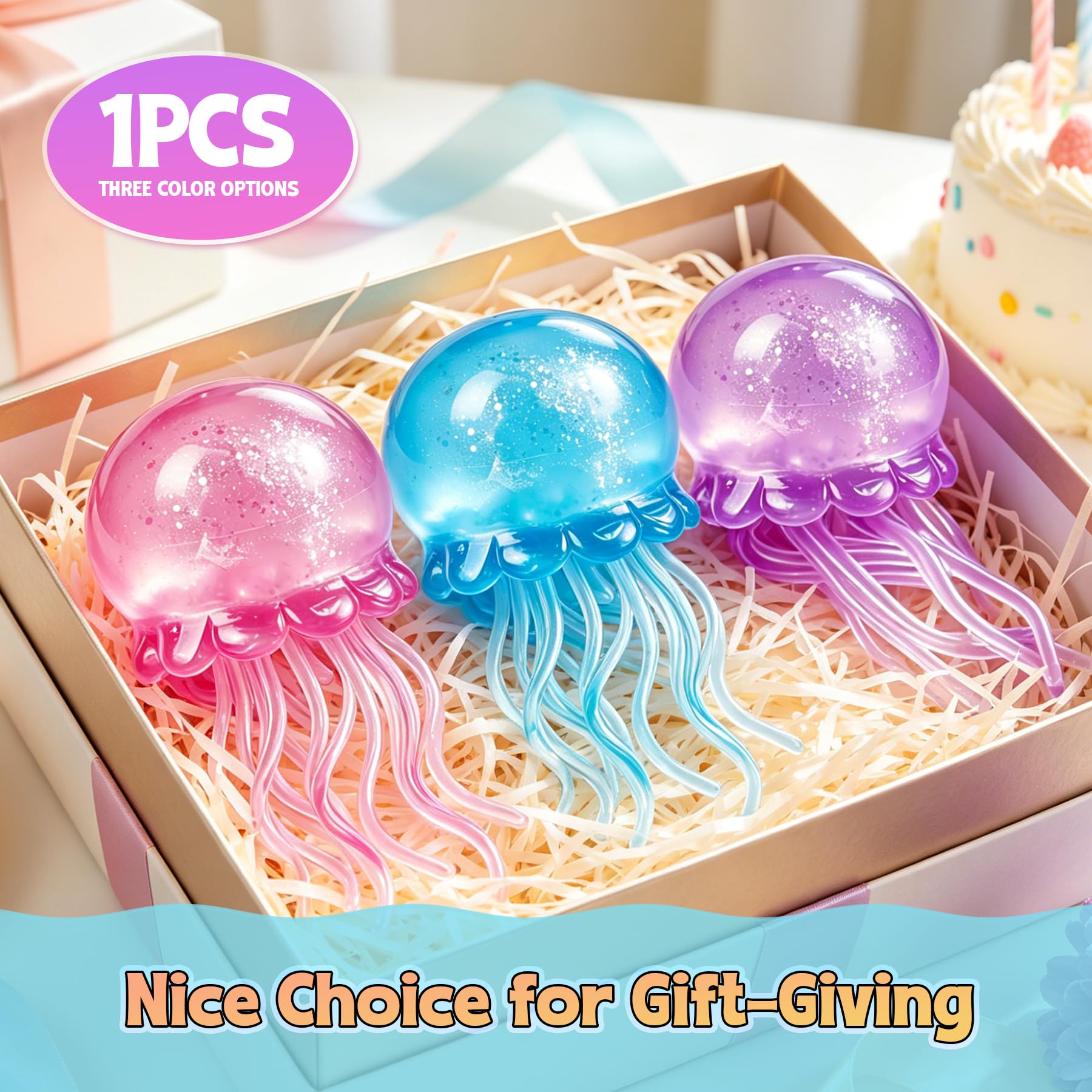 NeeDoh Jellyfish – JellySquish Sparkle Squishy