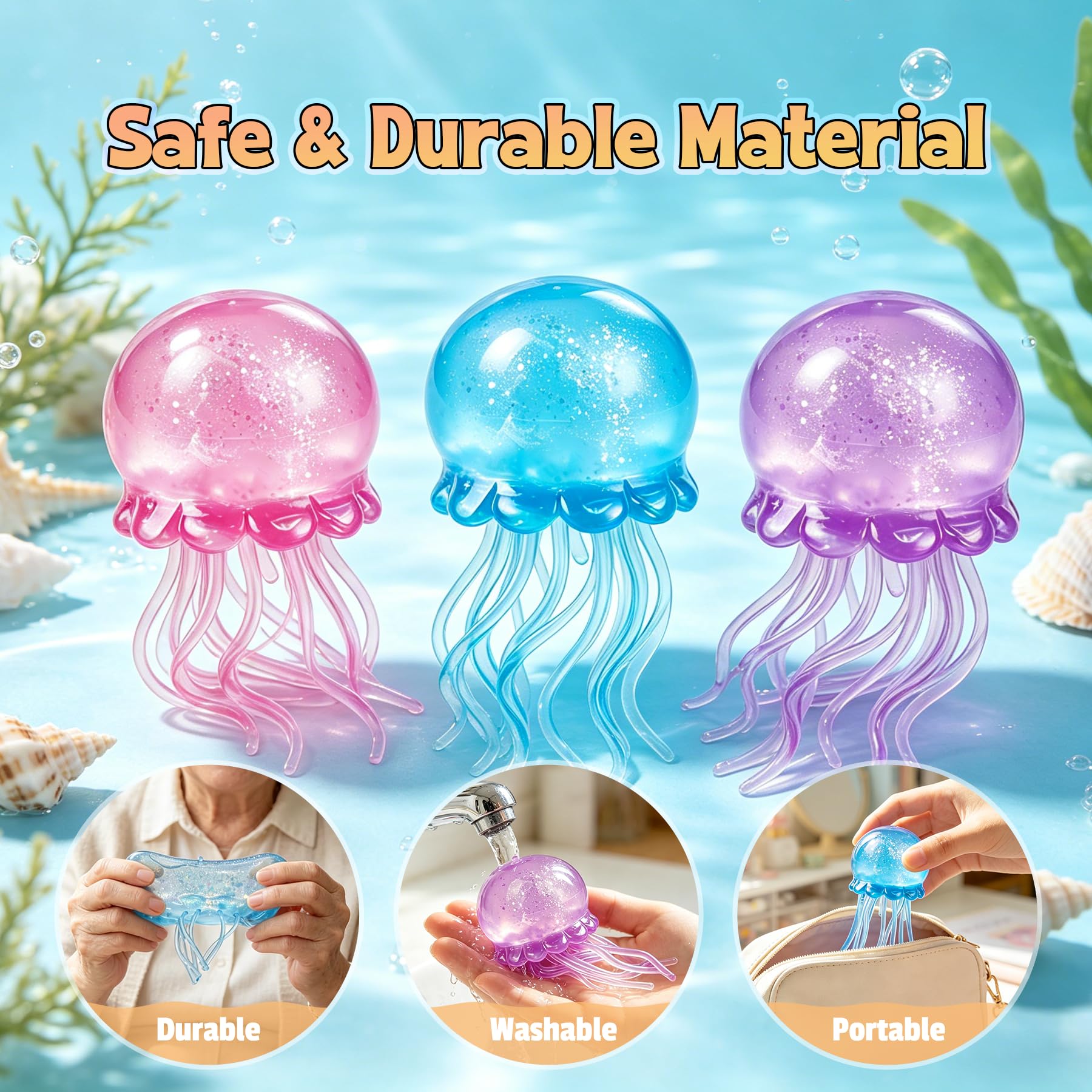 NeeDoh Jellyfish – JellySquish Sparkle Squishy