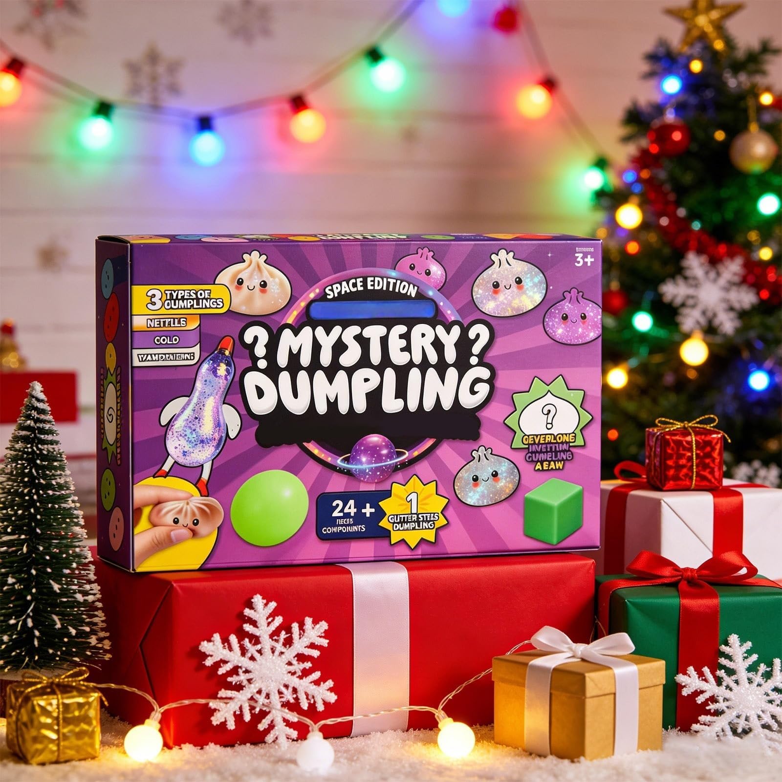 Mystery Dumpling Squishy Advent Calendar – 24 Blind Box Squishies