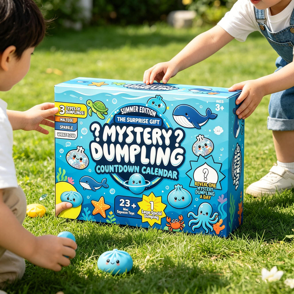 Mystery Dumpling Squishy Advent Calendar – 24 Blind Box Squishies