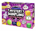 Mystery dumpling squishy advent calendar with 24 blind box doors and assorted kawaii bao bun squishies with faces