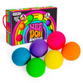 NeeDoh Rainbow Teenie 6 pack mini stress balls in pink orange yellow green blue purple sensory fidget toys for kids